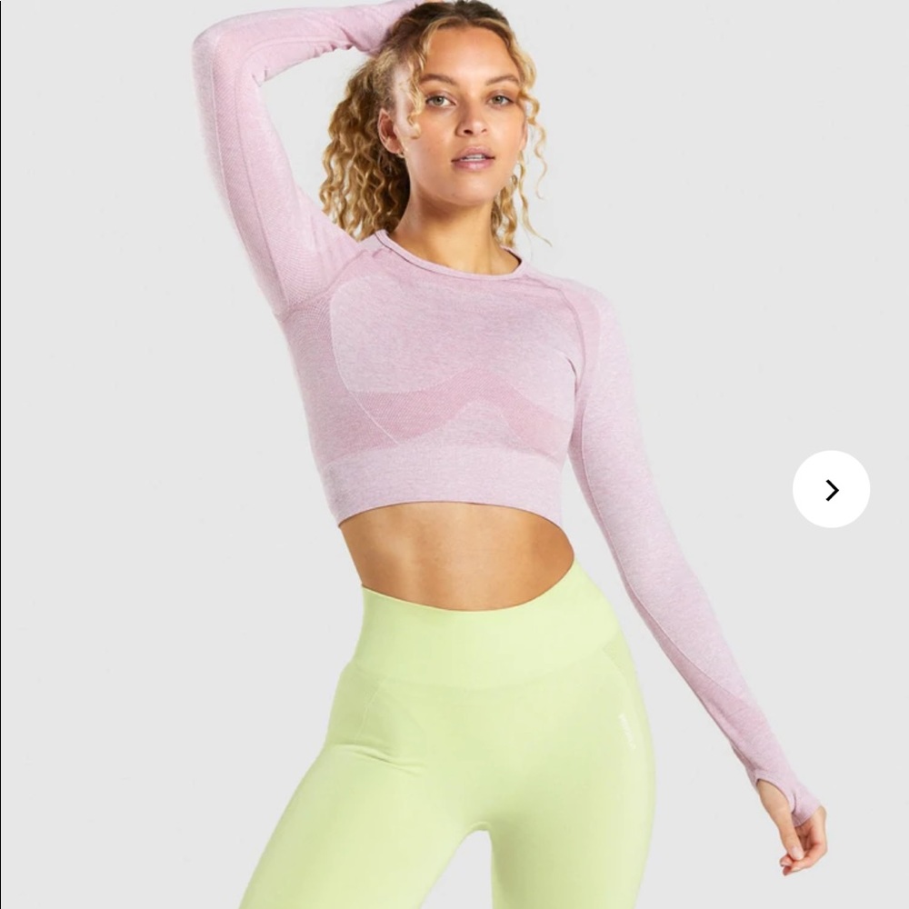 Flex long sleeve AND biker shorts light purple marl